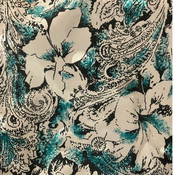 CB Collections Women's Button-Down Stretch Waist Floral Blouse | Size XL VINTAGE - Picture 9 of 9